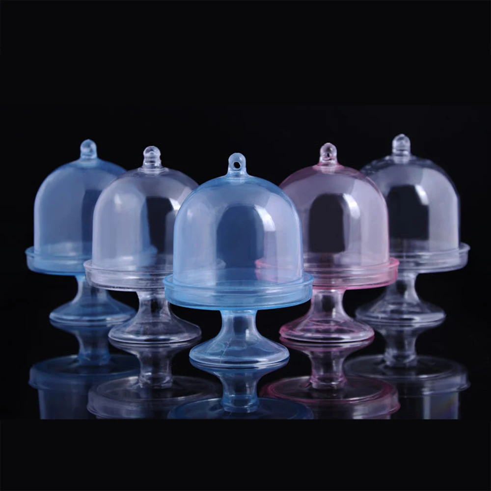 12 шт./партия необычный прозрачный пластиковый лоток для конфет DIY Свадебная