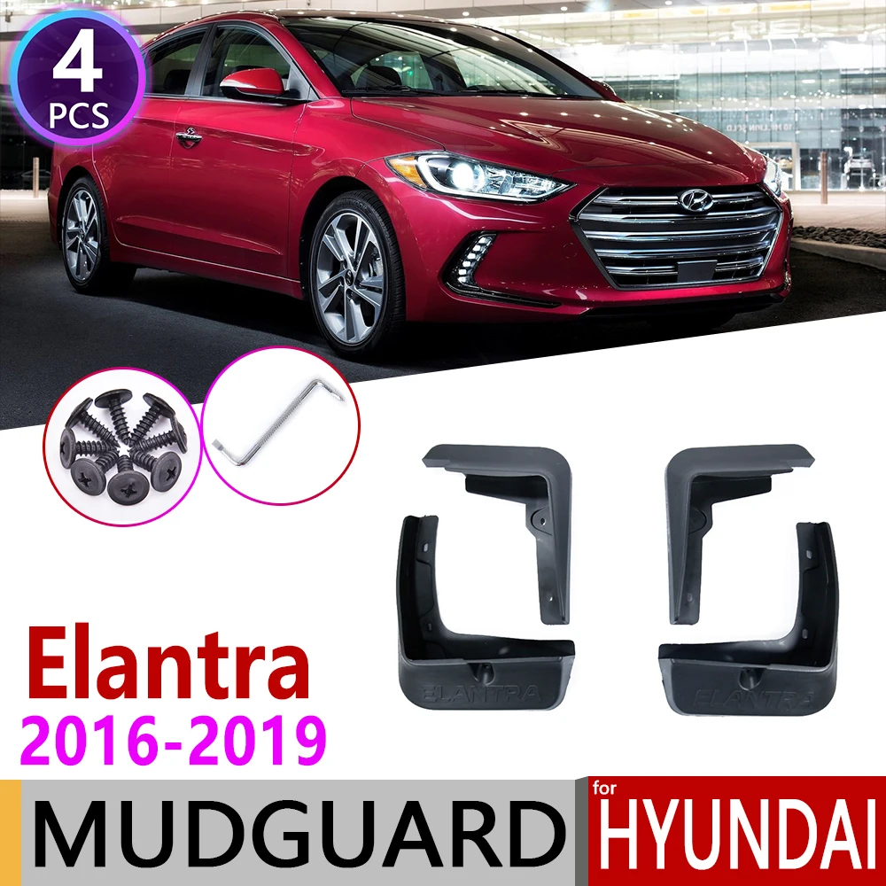 

Для hyundai Elantra Avante AD 2016-2019 Брызговики автомобильные аксессуары 2017 2018 6th 6
