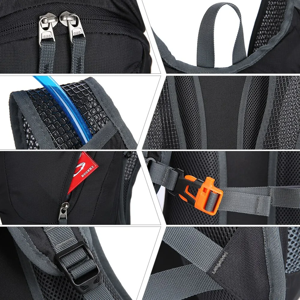 

15L Nylon Cycling Bike Bag Ultralight Outdoor Sports Travel Waterproof Daypack for Men Women Riding Running Hiking Camping