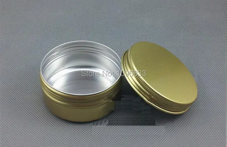 80G 80ML Aluminum Jar Gold Color, Aromatherapy Jar, Fragrance Smoke Box, Metal Cream Jar, Gold Metal Container, 50pcs/Lot