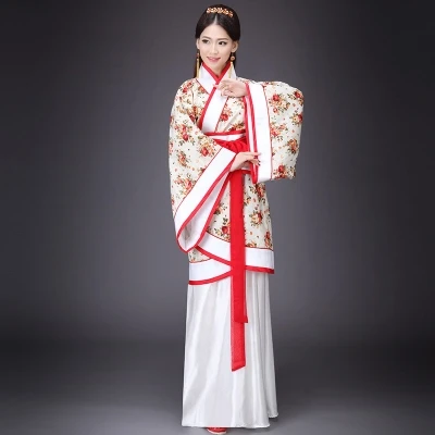 Женский китайский традиционный Древний костюм Танга Hanfu костюмы для взрослых