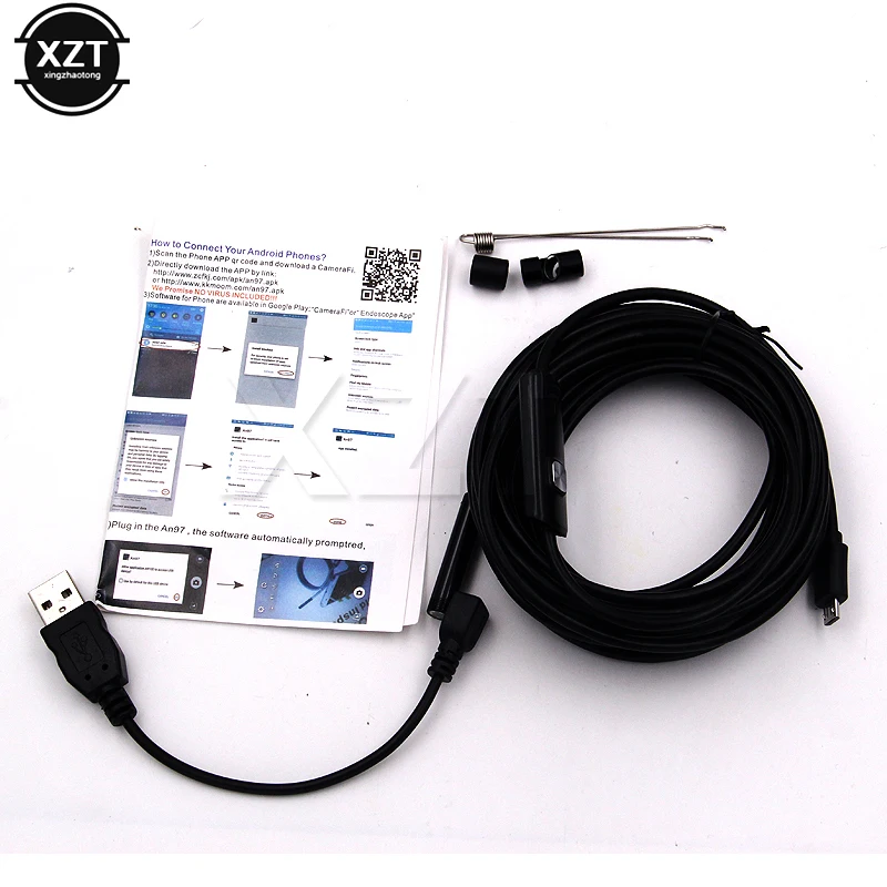 Новейшая Мини Инспекционная камера 7 мм объектив эндоскоп инспекционная труба IP67