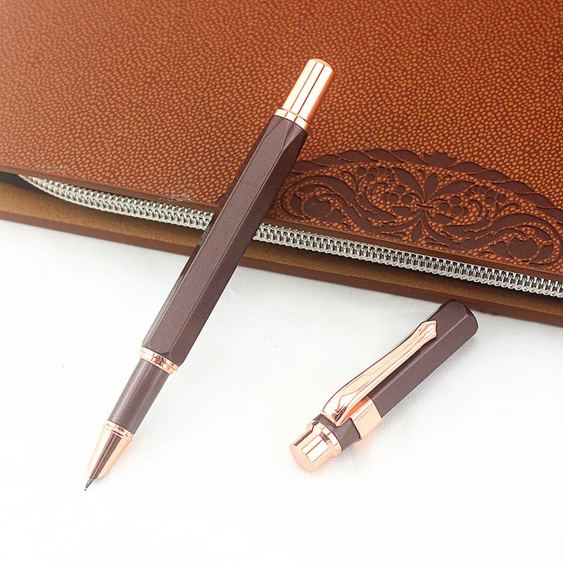 Высокое качество металлическая авторучка 0 38 мм дополнительный тонкий