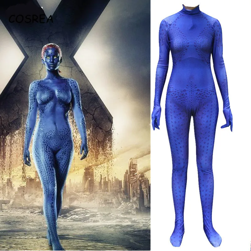 Мужской костюм Ворон Darkholme Mystique для костюмированной вечеринки комбинезон с