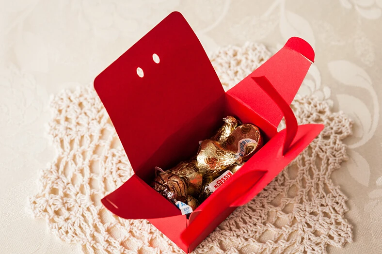 Двойное счастье Азиатский стиль свадьба конфеты коробка подарка