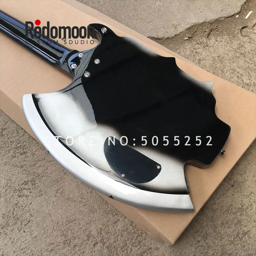 Фабричный изготовленный на заказ 5-струнный топор бас грифель из розового дерева