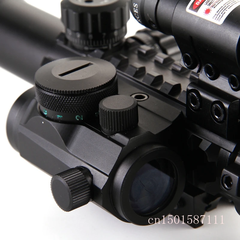 Охотничья оптика 3-9X40 с подсветкой Красный лазерный прицел голографическим