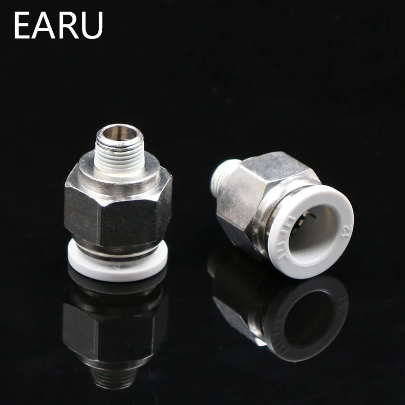 1/8 'Ƈ/4'' 3/8 'Ƈ/2'' Male 4 6 8 10 12 мм прямой нажимной в фитинге пневматический