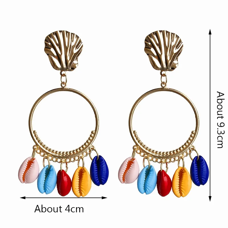 Женские серьги-гвоздики в виде ракушки 1 пара | Украшения и аксессуары