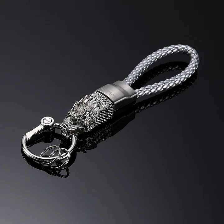 Silver NUZADA фирменный высококачественный подарок для мужчин и женщин брелоки цепочки для ключей Автомобильный держатель для ключей Ювелирная сумка Подвеска - Цвет: Silver