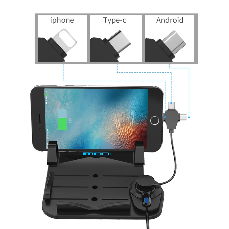 Автомобильное зарядное устройство MEIDI с USB разъемом 5 В 2 1 А для Samsung и Android|holder
