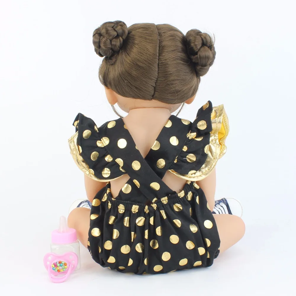 55 см оригинальный силиконовый винил reborn baby doll игрушка для девочки 22 дюйма
