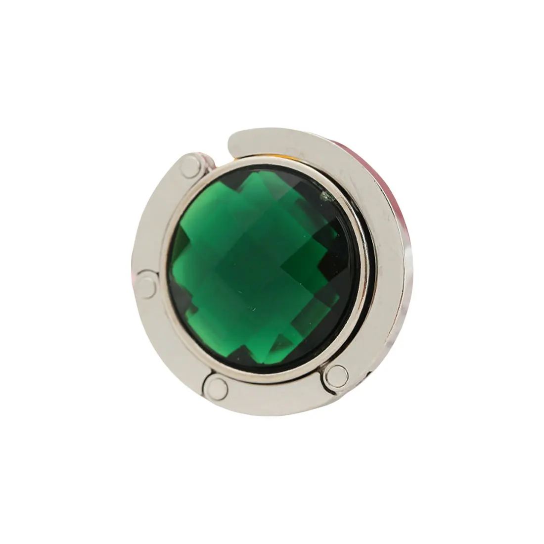 Dark Green Держатель сумки, сумка, складной крючок для стола, креативный портативный металлический складной мешок, кошелек, крючок, сумки, аксессуары для сумки, крючок, красочный - Цвет: Dark Green