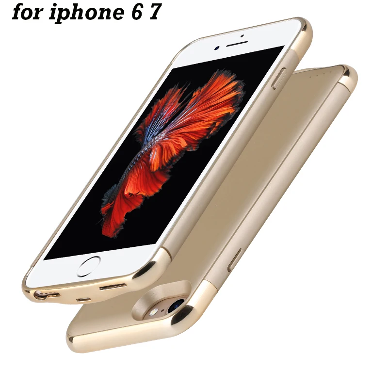 Батарея 3500 мАч для iPhone 6 7 ультра тонкий внешний Зарядное устройство Защитный чехол Запасные Аккумуляторы для телефонов pack 4000 мАч для iPhone 6 plus 7 Plus - Цвет: iphone 6 6s 7