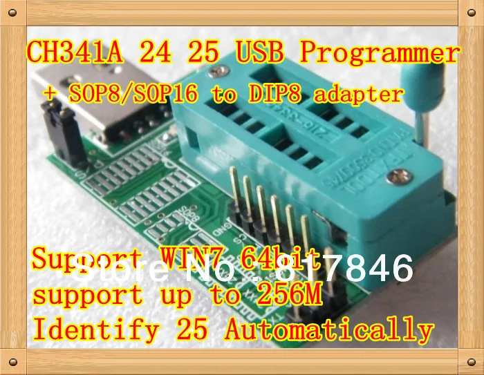 Системная плата Bios MX25L6405 W25Q64 USB программатор LCD горелка CH341A Progammer для 24 25 серий +