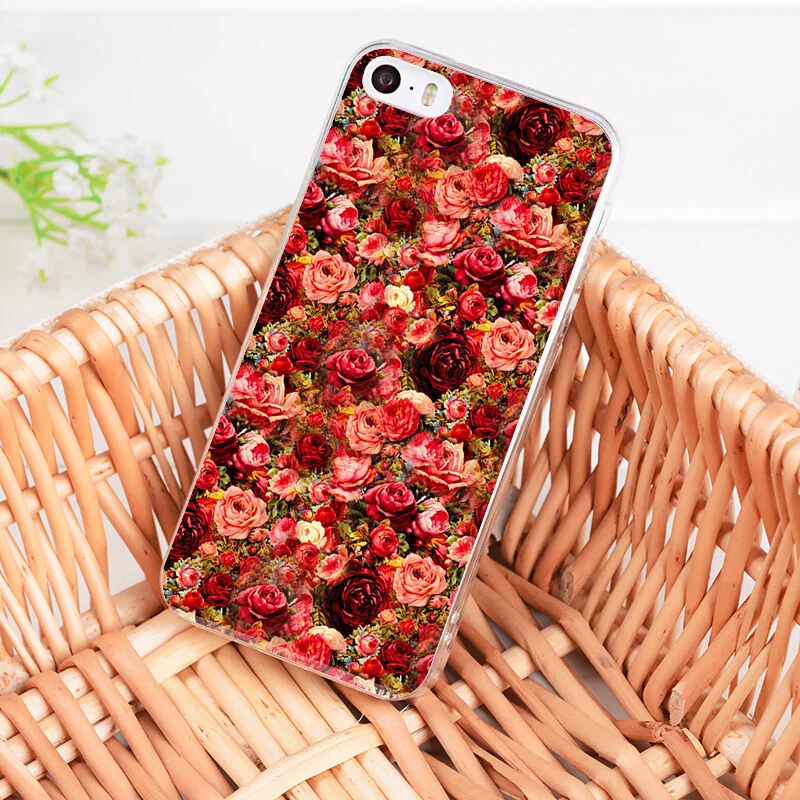 Yinuoda красивый сад красные розы цветы Coque чехол для телефона для iPhone 8 7 6 6S Plus X 5 5S SE 5C XS XR11 11pro 11promax