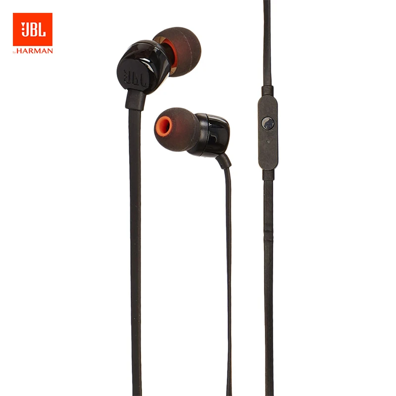 JBL T110 оригинальные наушники вкладыши спортивные музыкальные чистые Hi Fi басы