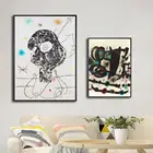 Домашний Декор Печатные настенные художественные картины на холсте Cuadros Decoracion испанский Joan Miro абстрактные рисунки