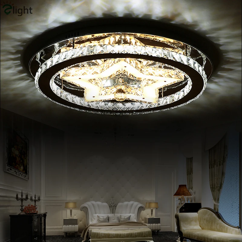 Современный акриловый и нержавеющий светодиодный потолочный светильник с