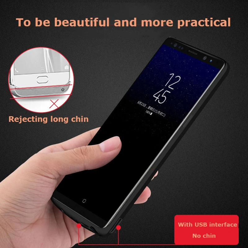 For Samsung note9/8 wireless charging treasure special ultra-thin convenient mobile phone shell fast charge for samsung 6500mAh |