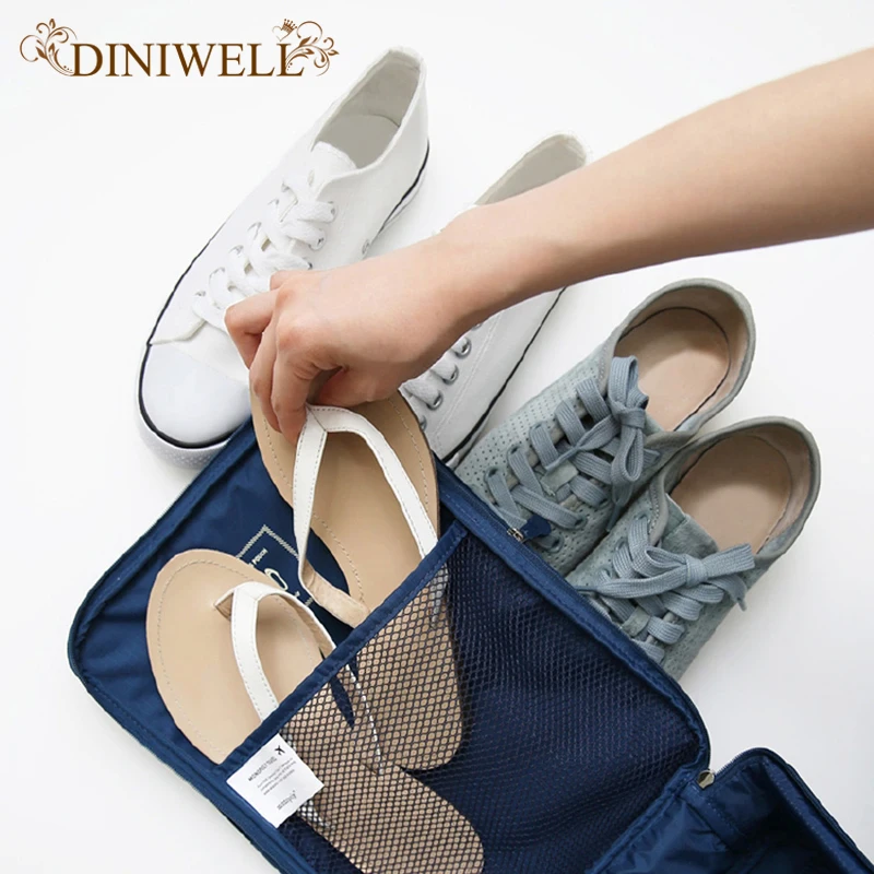 Нейлоновая Водонепроницаемая дорожная сумка DINIWELL для хранения обуви органайзер