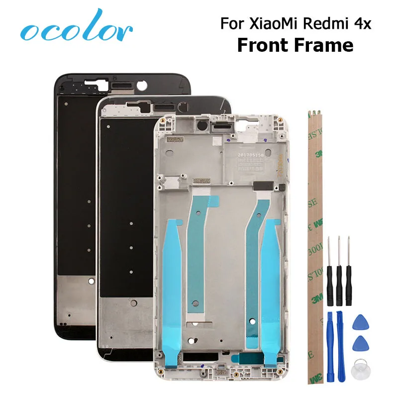 ocolor For Xiaomi Redmi 4X Front Housing Middle Frame Plate Screen LCD Supporting 4x+Adhesive Tools | Мобильные телефоны и