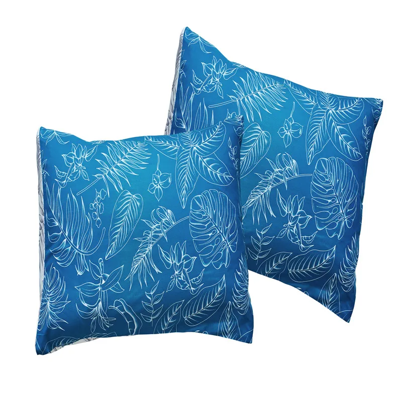 Modern Blue Print Beautiful Bedding Sets 2/3pcs Bed Linings Duvet Cover Pillowcases Set USA Queen King Twin Size Bedlinen | Дом и сад