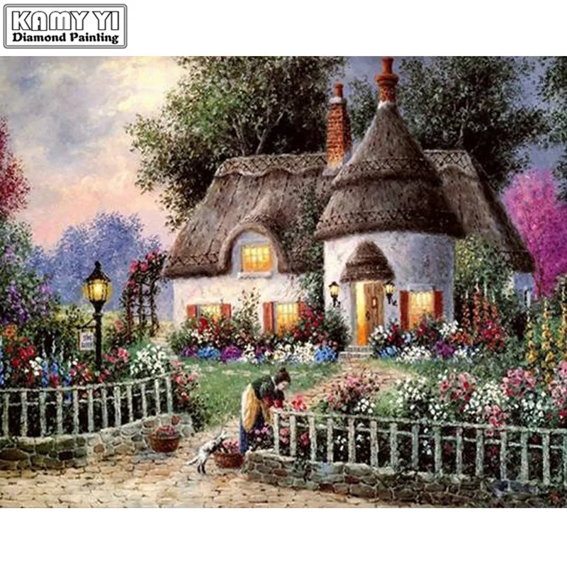 Рукоделие &quotсделай сам&quot: Алмазная вышивка крестиком на рисунке природа