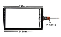10 1 inch gt911 capacitive touch digitizer for android car dvd gps navigation multimedia touch screen panel glass