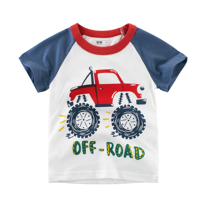 

Summer Cartoon Print Baby Boy Car T Shirt For Infant Kids Boys Girls Tee Children T-Shirts Clothes Cotton Toddler Letter Tops