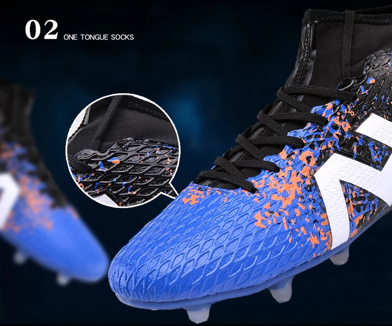 DR. EAGLE futzalki crampon футбол Спайк cleat сверхтонкие оригинальные футбольные бутсы лодыжки высокие носки для AG/FG 39-44