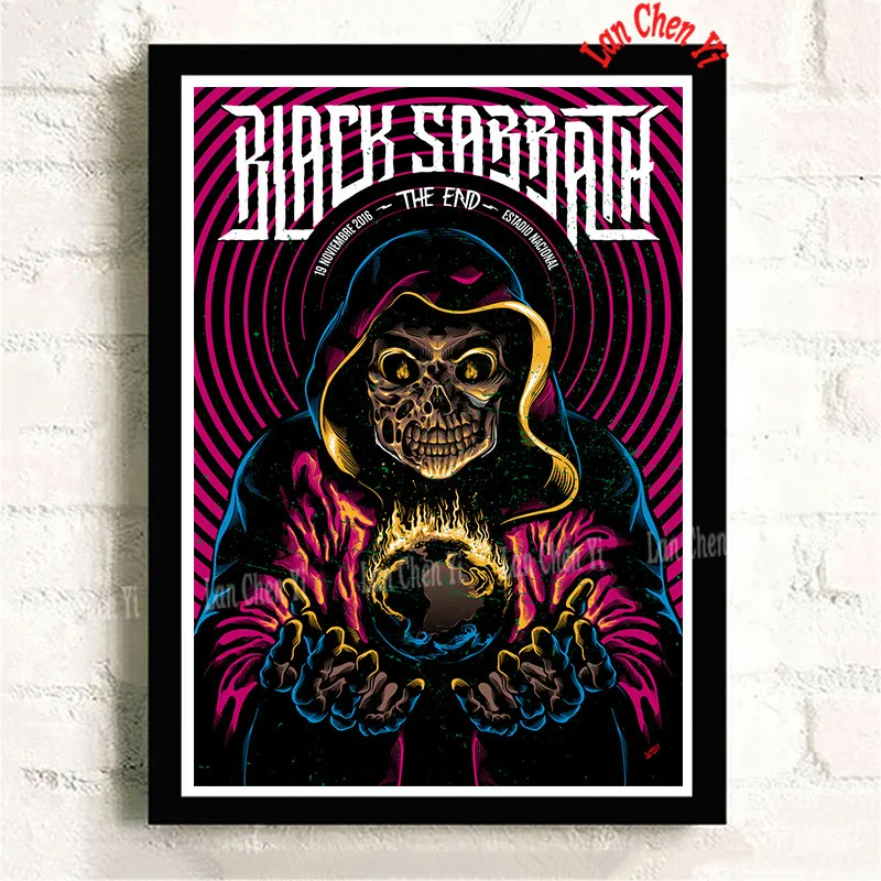 Black Sabbath музыка белая мелованная бумага настенные плакаты наклейки украшения дома хорошее качество принты