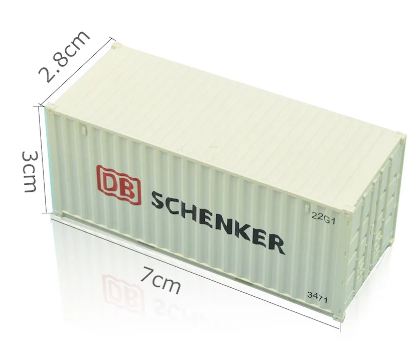SCHENKER HO масштабная модель поезда аксессуары 20ft грузовой контейнер масштаб 1: 87 поезд модель железной дороги для сбора - Цвет: SCHENKER