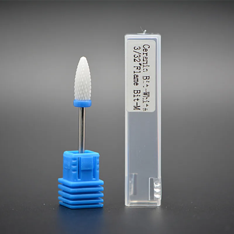 Blue M MAOHANG 1 шт. Pro керамический сверло для ногтей роторный заусенец для электрических маникюрные машинки педикюрные пилки Инструменты для ногтевого салона - Цвет: Blue M