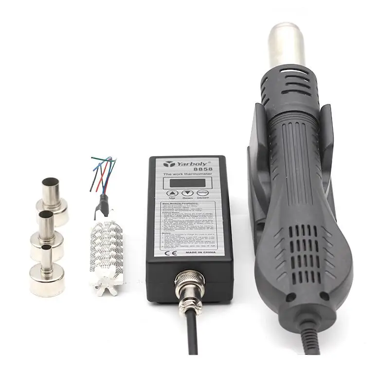 220V Portable BGA SMD Rework Solder Station DIY Hot Air Blower Heat Gun Hair Dryer Soldering Hairdryer 8858 VS 858 858D 8586 - Цвет: B