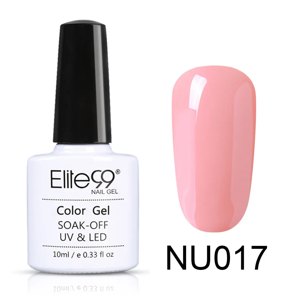 NU017 Elite99 10 мл телесный цвет серия Гель-лак для ногтей впитывающийся Гель-лак для ногтей полуперманентный Гель-лак для ногтей - Цвет: NU017