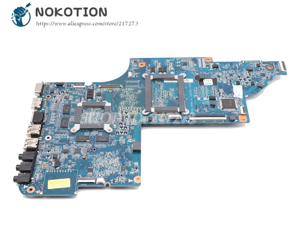 NOKOTION 641576-001 для hp PAVILION DV7 DV7-6000 Материнская плата ноутбука Socket S1 DDR3 RS880MD HD6650 1 ГБ Бесплатный процессор
