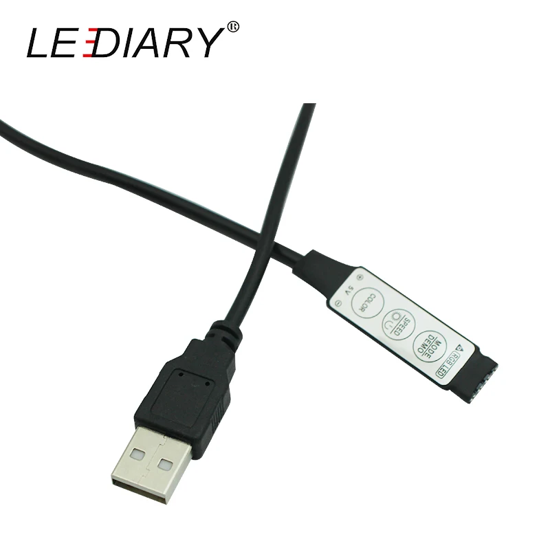 LEDIARY Светодиодная лента RGB контроллер диммер 1 м DC 5 в 3 переключателя 7 типов
