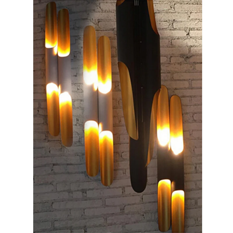 Настенные светодиодные светильники в скандинавском стиле алюминиевая кольцевая