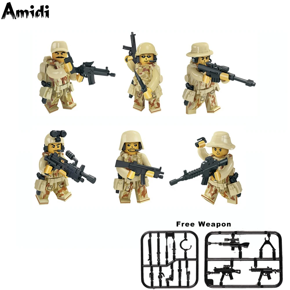 Военные Солдатики &quotSpecial Forces&quot кирпичи фигурки пистолеты Книги об оружии