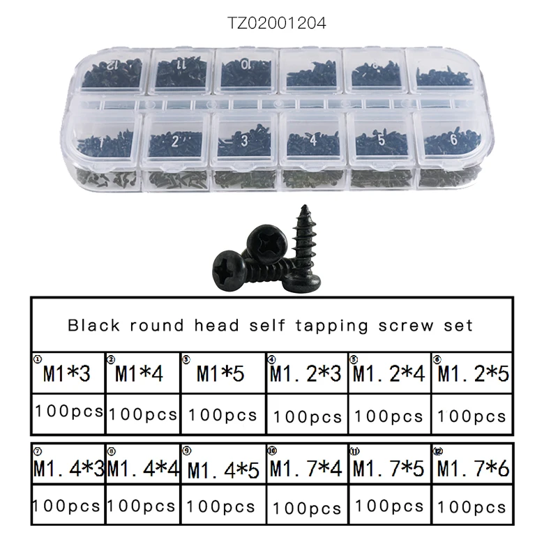 M1 M1.2 M1.4 M1.7 Mix Micro ноутбук отвертка чехол для компьютера сборка ремонт электронный Маленький цифровой механический винт комплект