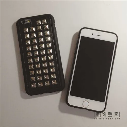 YNOO 3D Мягкий ТПУ крутой рок панк-Шипы Заклепки чехол для телефона Iphone X 8 7 6 6 S Plus 5 5S SE