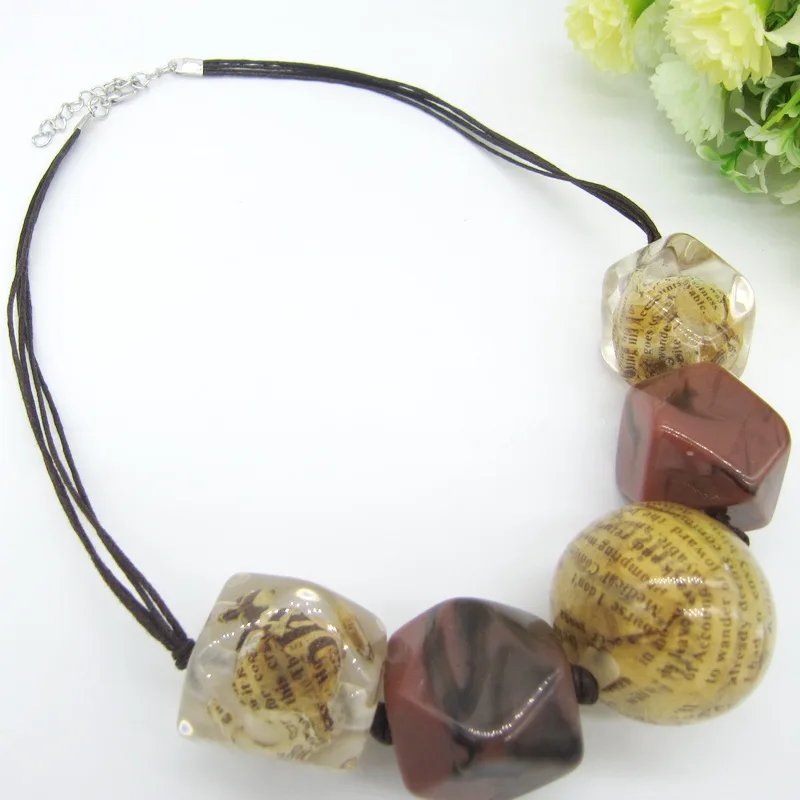 Модное женское короткое ожерелье большие неровные из смолы|designer necklace|fashion necklacenecklace designer |