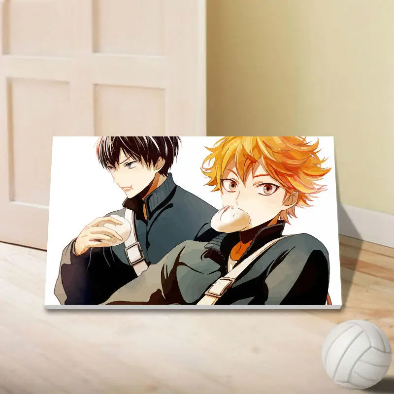 Модульная картина Haikyuu постер с героями мультфильмов в японском стиле цифровая