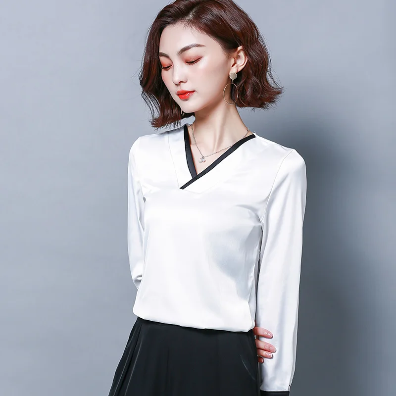 fashion woman blouses 2021 office work wear ladies tops plus size chiffon blouse shirt long sleeve women shirts blusas 2191 50 | Женская