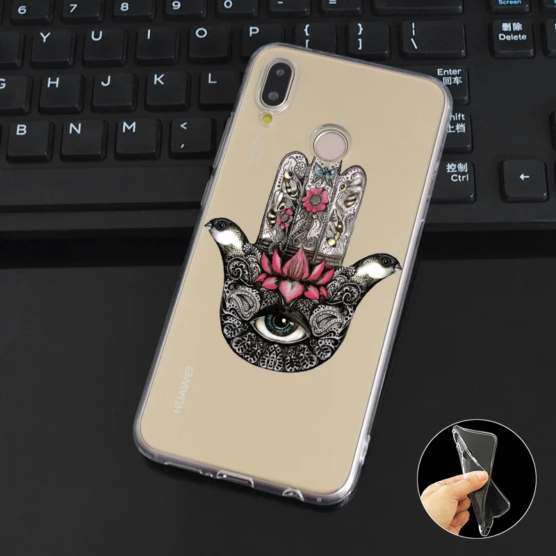 DREAMFOX L046 Фатима рука Мягкий ТПУ силиконовый чехол для huawei Honor 6A 6C 7X9 10 P20 P30 Lite Pro P Smart