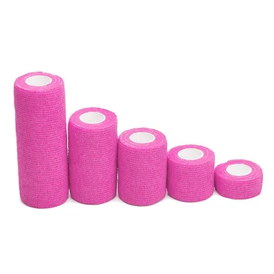 fluorescent pink 1 шт. дропшиппинг тейп спортивный эластичный бинт Для Спорта клейкая лента водостойкая Мышцы Колено Бедра Бинт - Цвет: fluorescent pink