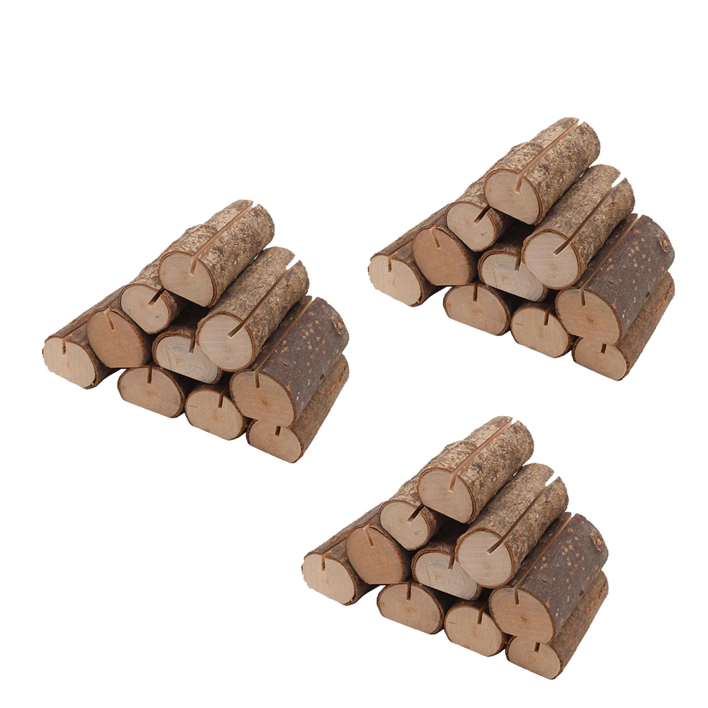 30 шт. деревенское Дерево место держатель для карт вечеринка свадебный банкет