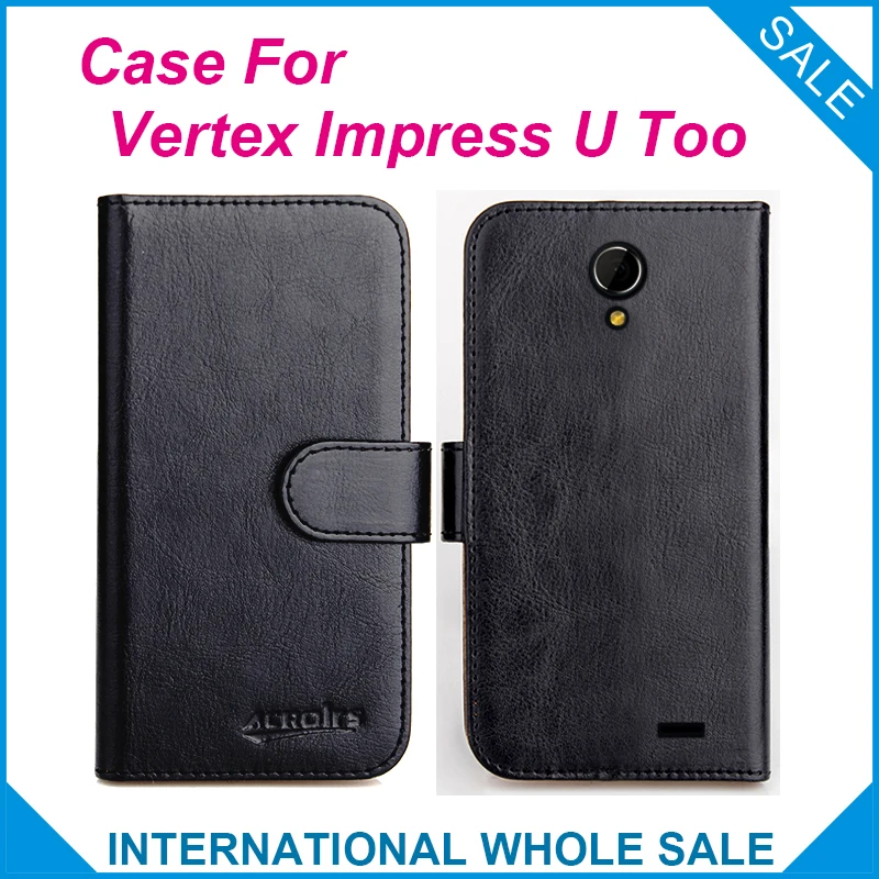 Лидер продаж! Чехол Vertex Impress U Too 6 цветов Эксклюзивный кожаный чехол высокого