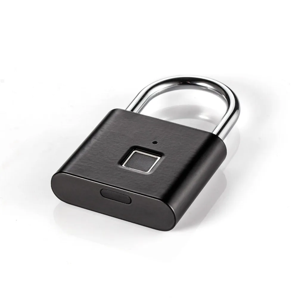 Золотой безопасности keyless USB Перезаряжаемый отпечаток пальца умный замок Быстрый разблокировка цинковый сплав дверной замок коробка с ключом дверной замок